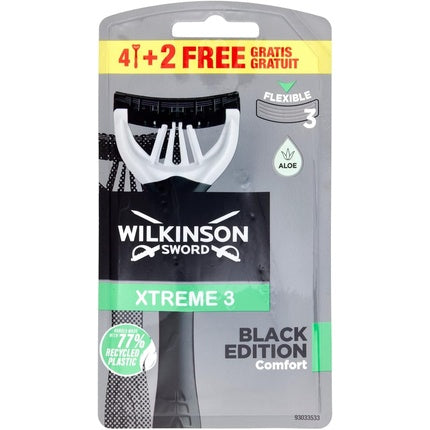 Aparat de ras, Wilkinson Sword, Xtreme 3 Black Edition, set 6 buc