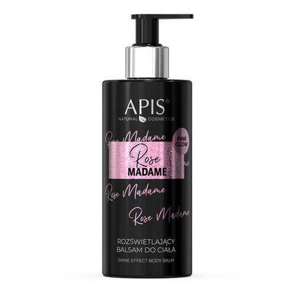 Lotiune de corp, Apis Natural Cosmetics, Rose Madame, iluminatoare, anti-îmbătrânire, 300ml