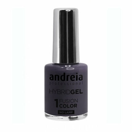 Lac Unghii Andreia Hybrid Fusion, H64, Culoare Violet Gri, 10.5ml