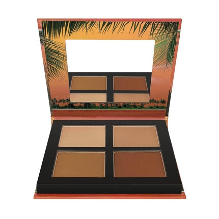 Paletă Bronzant & Contur, W7 Honolulu Silhouette, 4 culori, cu oglindă