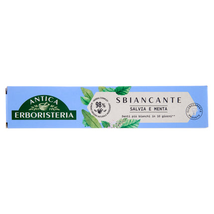 Pastă de dinți Antica Erboristeria Sbiancantă cu Salvie și Mentă, 75ml