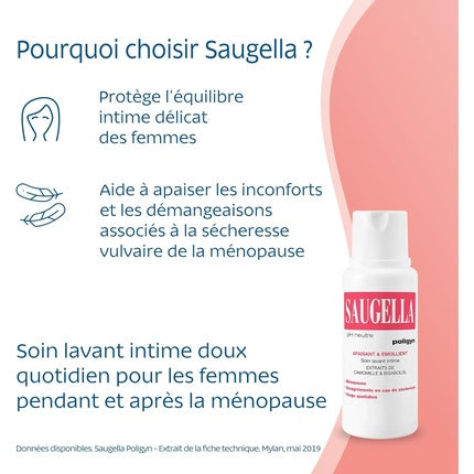 Saugella Poligyn, Gel de Curățare Intimă pH Neutru, 250ml
