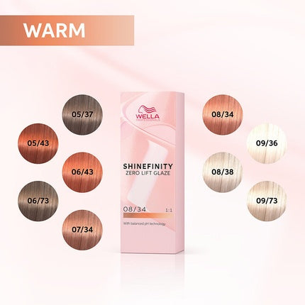 Vopsea par, Wella, Shinefinity Color Glaze 06/73 Caramel Ciocolată, 60ml