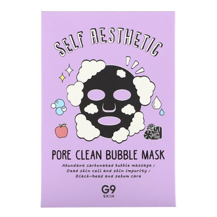 G9 Skin G9skin Self Aesthetic Pore Clean Bubble Beauty Mask, 5 bucăți