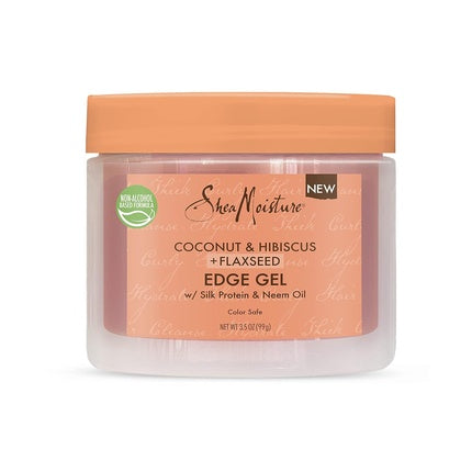 Gel pentru controlul marginilor părului, SheaMoisture, Flaxseed Edge Control Gel, 3.5 oz (99g), cu ulei de cocos și hibiscus