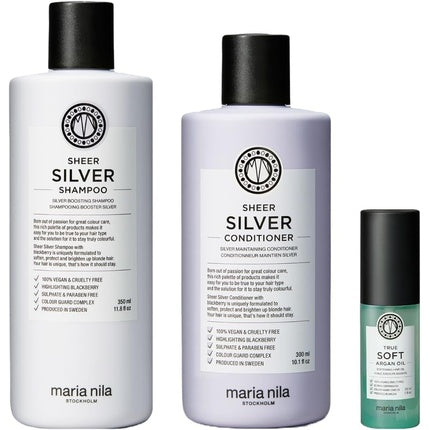 Set Șampon și Balsam, Maria Nila, Sheer Silver, 702g