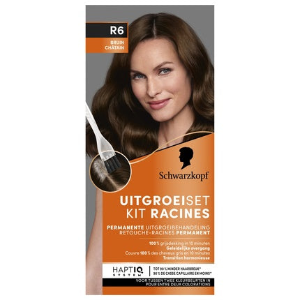 Kit vopsit păr Schwarzkopf Growth Set R6 - Culoare Brun