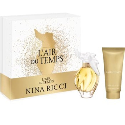 Set Parfum Nina Ricci L'Air Du Temps, Eau de Parfum 50ml + Balsam de Corp 75ml, Auriu