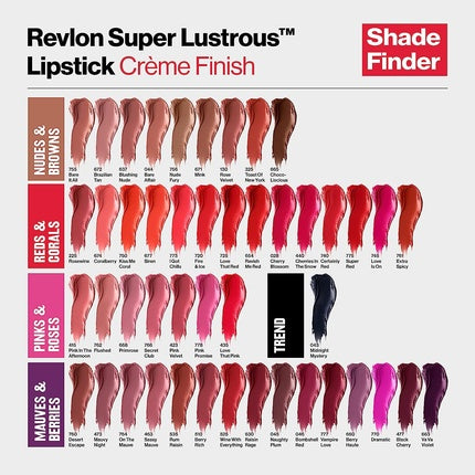 Ruj Revlon Super Lustrous, Cremă Finish, Coralberry