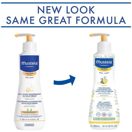Gel de Spalare Nourishing cu Ceară de Albine și Cold Cream, Mustela, 300ml
