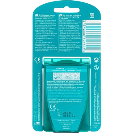 Bandaje hidratante Compeed Cors+, mărime medie, ambalaj de 6 bucăți