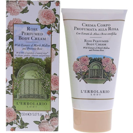 Crema de corp cu parfum de trandafir, L'Erbolario, 150 ml