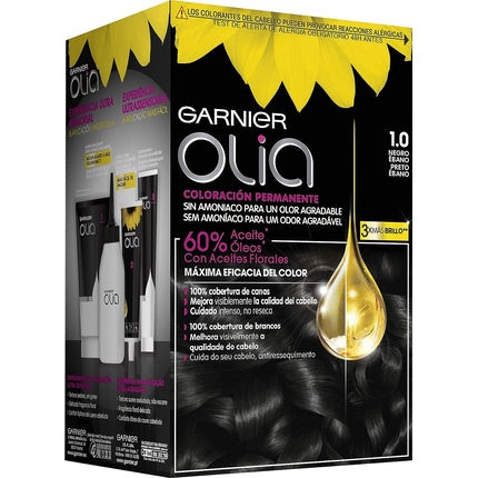 Vopsea de păr, Garnier, Olia, negru abanos