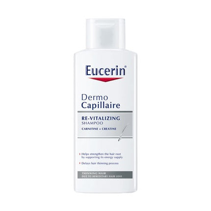 Șampon Eucerin Dermo Capillaire Anti-Cădere Păr, Re-Vitalizant, CARNITINĂ + CREATINĂ, 250ml