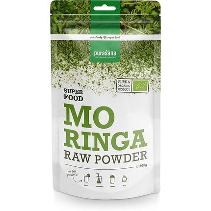 Pudră Organică de Moringa Purasana, 200 g