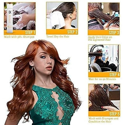Cremă vopsea păr GK Hair Juvexin Color 6.0 - Blond închis