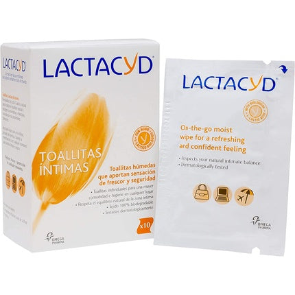 Șervețele intime, Lactacyd, 10 bucăți