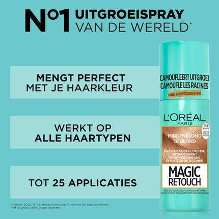 Spray păr, L'Oréal Paris, Magic Retouch, blond, 75ml