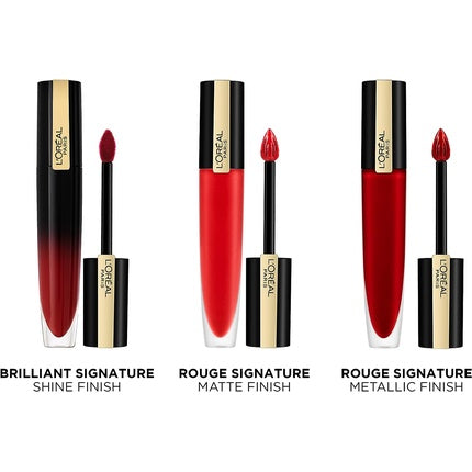 Ruj lichid, L'Oreal, Rouge Signature Metallic, 204 Voodoo