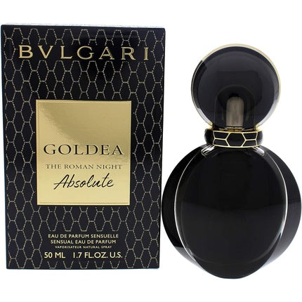 Perfum Bvlgari Goldea The Roman Night Absolute, EDP Spray, 50ml, sticlă neagră cu elemente aurii