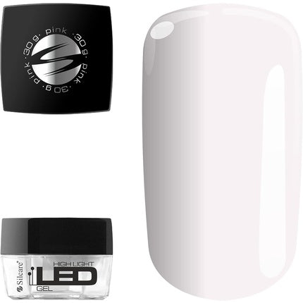 Gel UV pentru unghii, Silcare, High Light LED, roz, 30g
