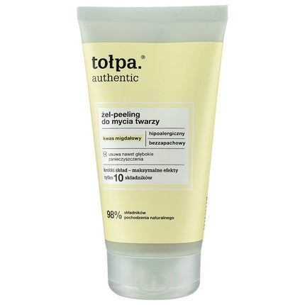 Gel de peeling, Tołpa Authentic, cu acid mandelic, 150ml