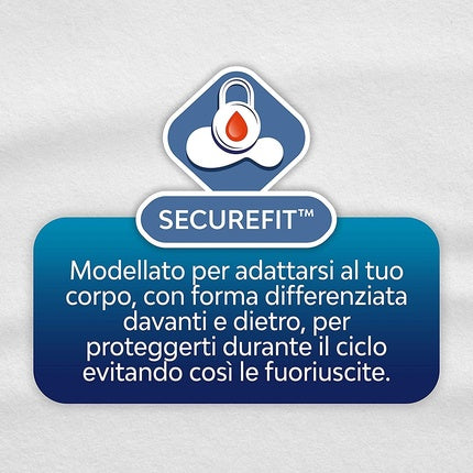 Absorbante Nuvenia SecureFit normale cu aripioare, 16 bucăți