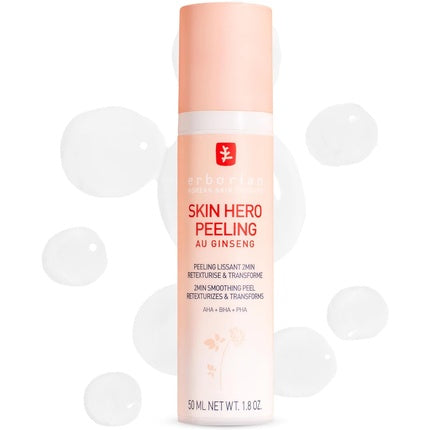 Gel exfoliant față, Erborian, Skin Hero Peeling, 50ml alb