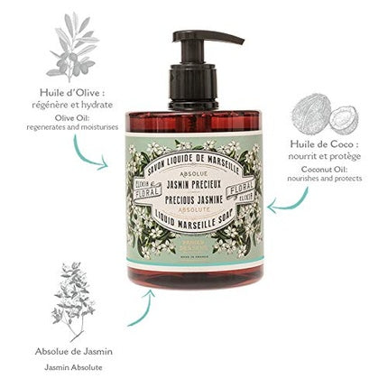 Savon lichid Panier des Sens Jasmin Precios 500ml - Săpun de Marsilia