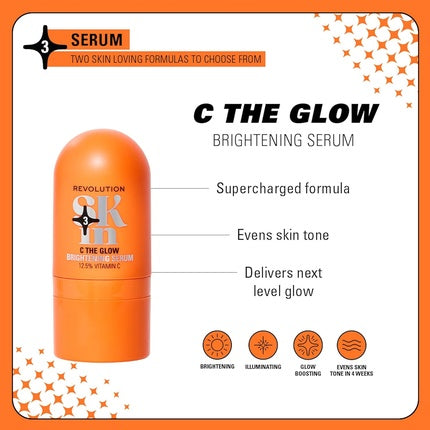 Serum Revolution Skincare C The Glow Brightening cu 12% Vitamina C, 30 ml