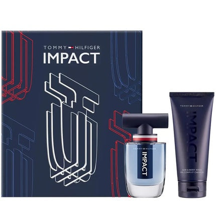 Set Cadou Parfum Tommy Hilfiger Impact, Apă de toaletă și gel de duș, 50ml + 100ml