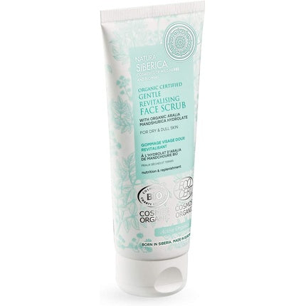 Exfoliant Față, Natura Siberica, Gentle Revitalising, organic