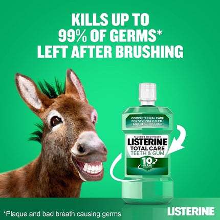 Apa de gură, Listerine, Teeth & Gum Defence, mentă proaspătă, 500ml