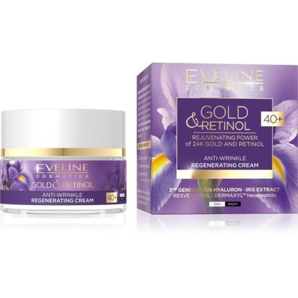 Cremă Antirid Zilnică Eveline Gold & Retinol 40+ Regenerare 50ml