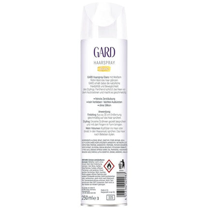 Spray păr, Gard, Glanz, alb, 250 ml