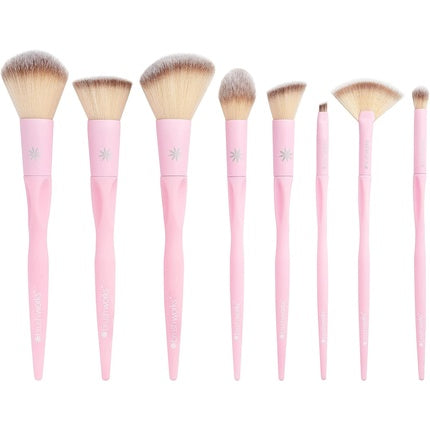 Set Pensule Machiaj, Brushworks, HD Ultimate, roz