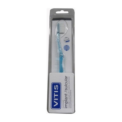 Periuță dinți Vitis Implant Sulcular, albastru