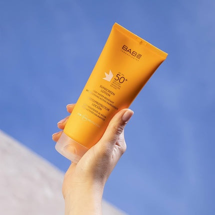 Lotiune protectie solara, Babé Laboratorios, SPF 50+, portocaliu