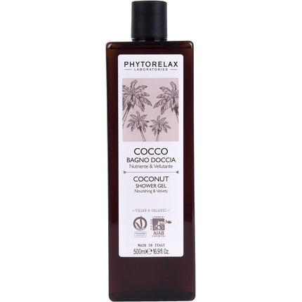 Gel de duș Phytorelax Laboratories Cocco Vegan & Organic, 500ml