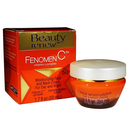 Cremă Zi/Noapte, Beauty Renew, Fenomen C, față și gât, 50+