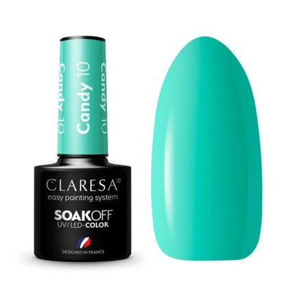 Lac de unghii UV, Claresa Candy, set 10 bucati