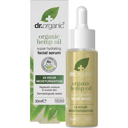 Ser facial Dr Organic, Hemp Oil, 30 ml