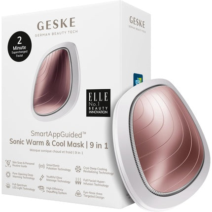 Masca faciala LED, Geske, SmartAppGuided, 9 in 1