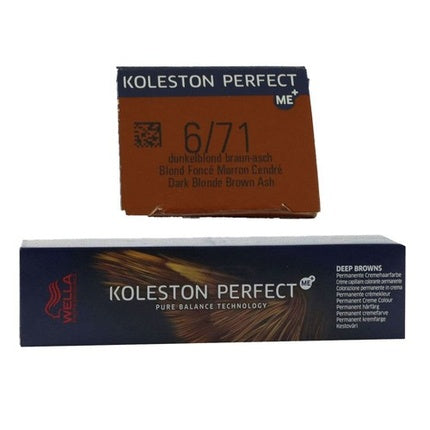 Vopsea de păr Wella Koleston Perfect ME+, 671 Blondu Închis Cenușiu, 60ml