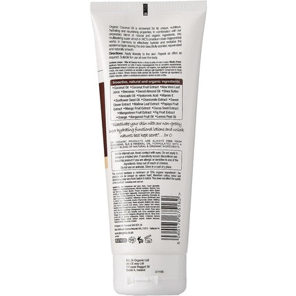 Loțiune Dr Organic, ulei de cocos, 200 ml