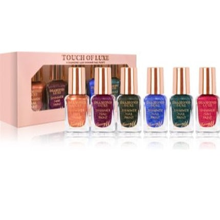 Set 6 Lacuri Unghii Barry M Diamond Luxe, culori diverse, capacitate 7ml