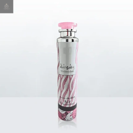 Spray Aeris, Lattafa Washwashah Air Freshener, roz argintiu, 300 ml