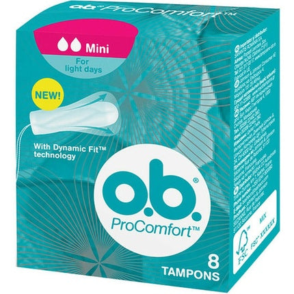 Tampon Feminin O.B. ProComfort Mini, 8 bucăți