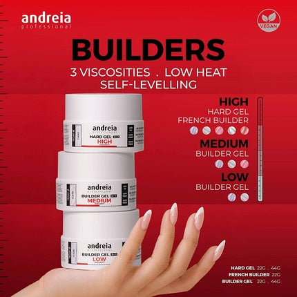 Gel constructie unghii, Andreia, 3-in-1, 22g