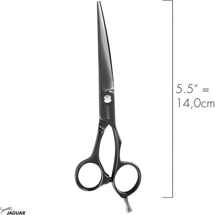 Foarfecă de păr Jaguar Gold Line Xenox Titan, model 5.5 inch, culoare neagră